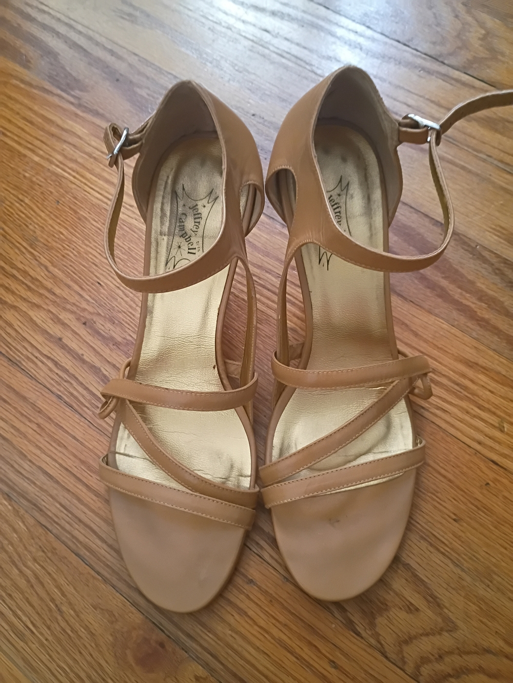 Jeffrey Campbell Strappy Tan Women’s Sandals Size 8